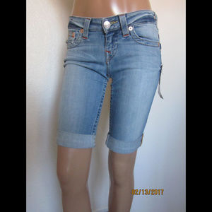 TRUE RELIGION Knee Length Short with Flaps ~NWT~